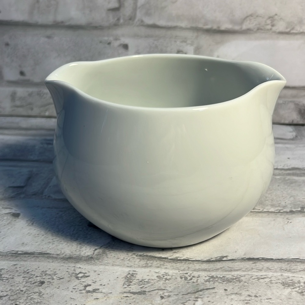 Vintage Noritake double spout gravy bowl cookin serve China white 107 Angela